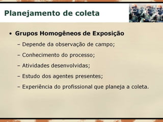 Aula 003   risco químico - coleta