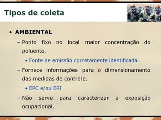 Aula 003   risco químico - coleta