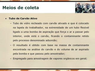 Aula 003   risco químico - coleta