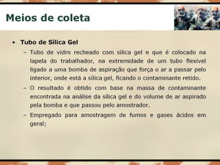 Aula 003   risco químico - coleta