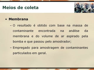 Aula 003   risco químico - coleta