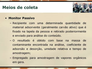 Aula 003   risco químico - coleta