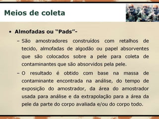 Aula 003   risco químico - coleta