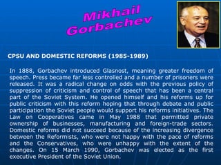 Mikahil Gorhachev | PPT