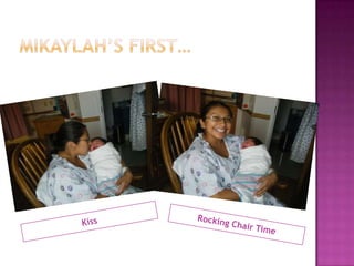 Mikaylah’s first…KissRocking Chair Time