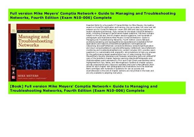 Full Version Mike Meyers Ptia Work Guide To Managing And Tr