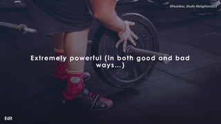 @Fearless_Shultz #brightonSEO
@Fearless_Shultz #brightonSEO
Extremely powerful (in both good and bad
ways…)
 