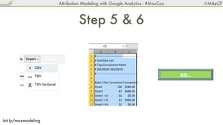 Attribution Modeling with Google Analytics - #MozCon   @MikeCP




Smarter Budget Allocation
 