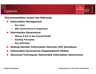 Mike2.0 Information Governance Overview
