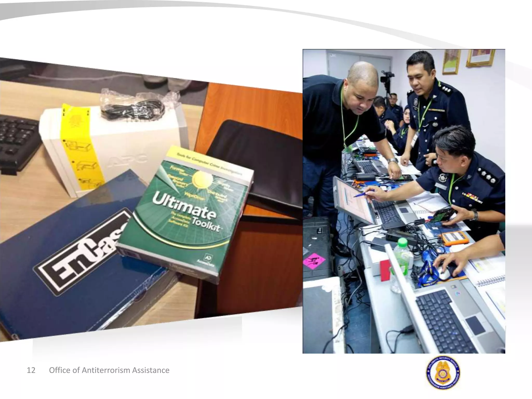 Provide enabling equipment grant - operationalizeStep3Provide basic, intermediate and advanced technical skills – Hands-on forensics, investigative skills, network security.