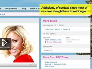 Add plenty of context, since most of
us came straight here from Google.
 