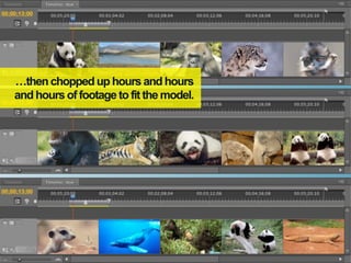 …then chopped up hours and hours
and hours of footage to fit the model.
 