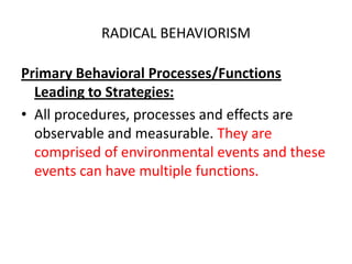 CounselingEmphasisFeelings: Being in touch with, controlling them