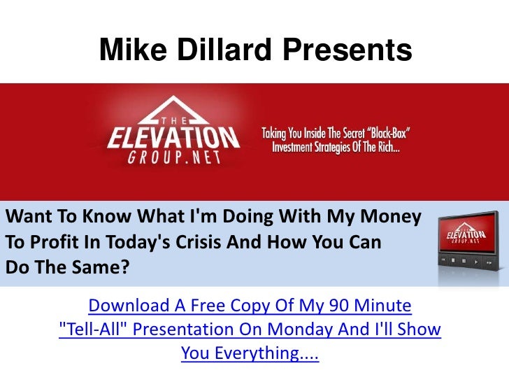 the elevation group mike dillard the elevation group