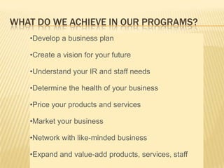 Koori entrepreneur program