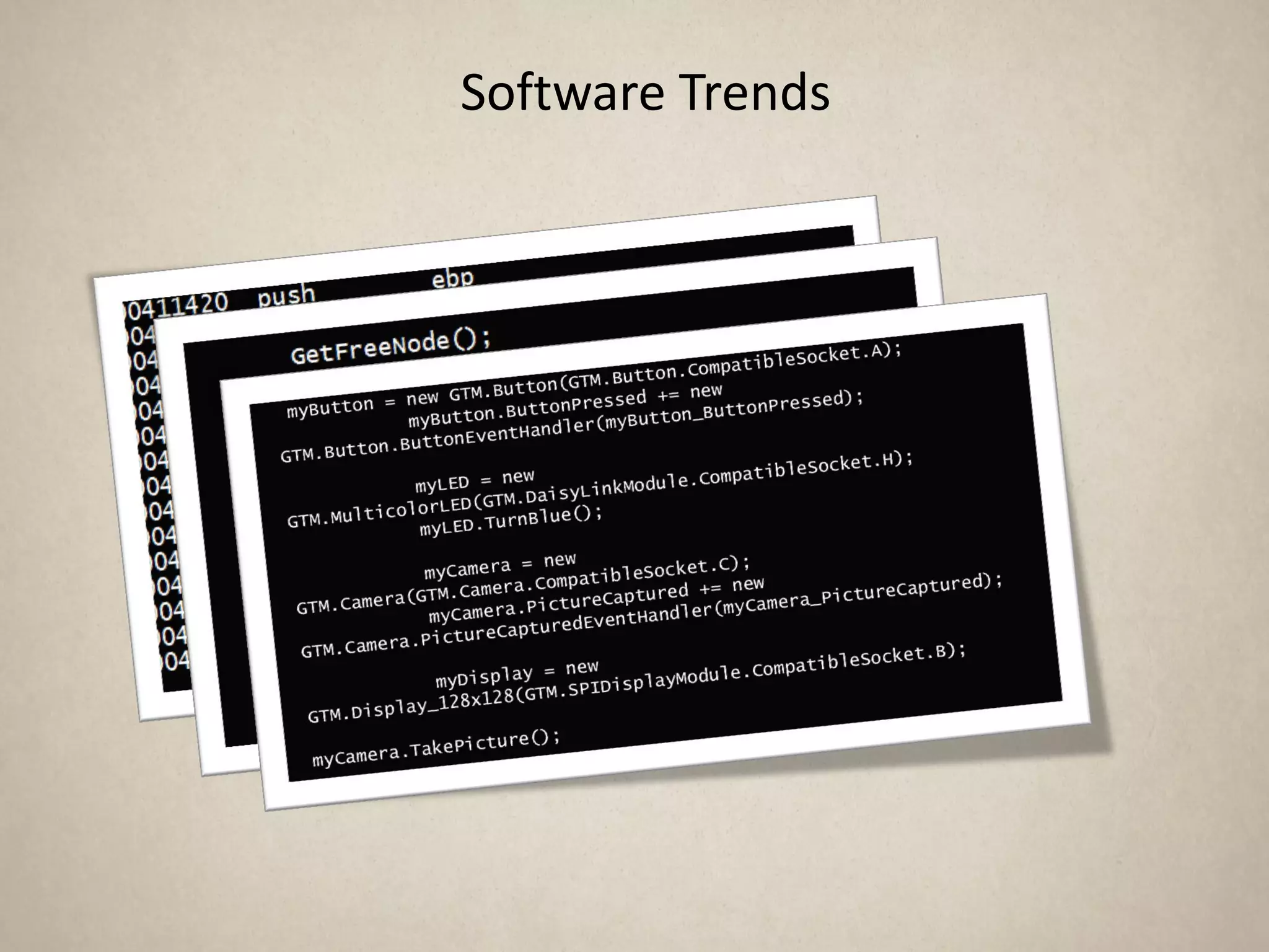 Software Trends
 