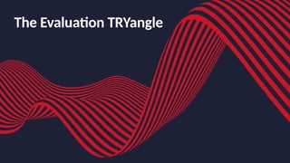 The Evaluation TRYangle
 