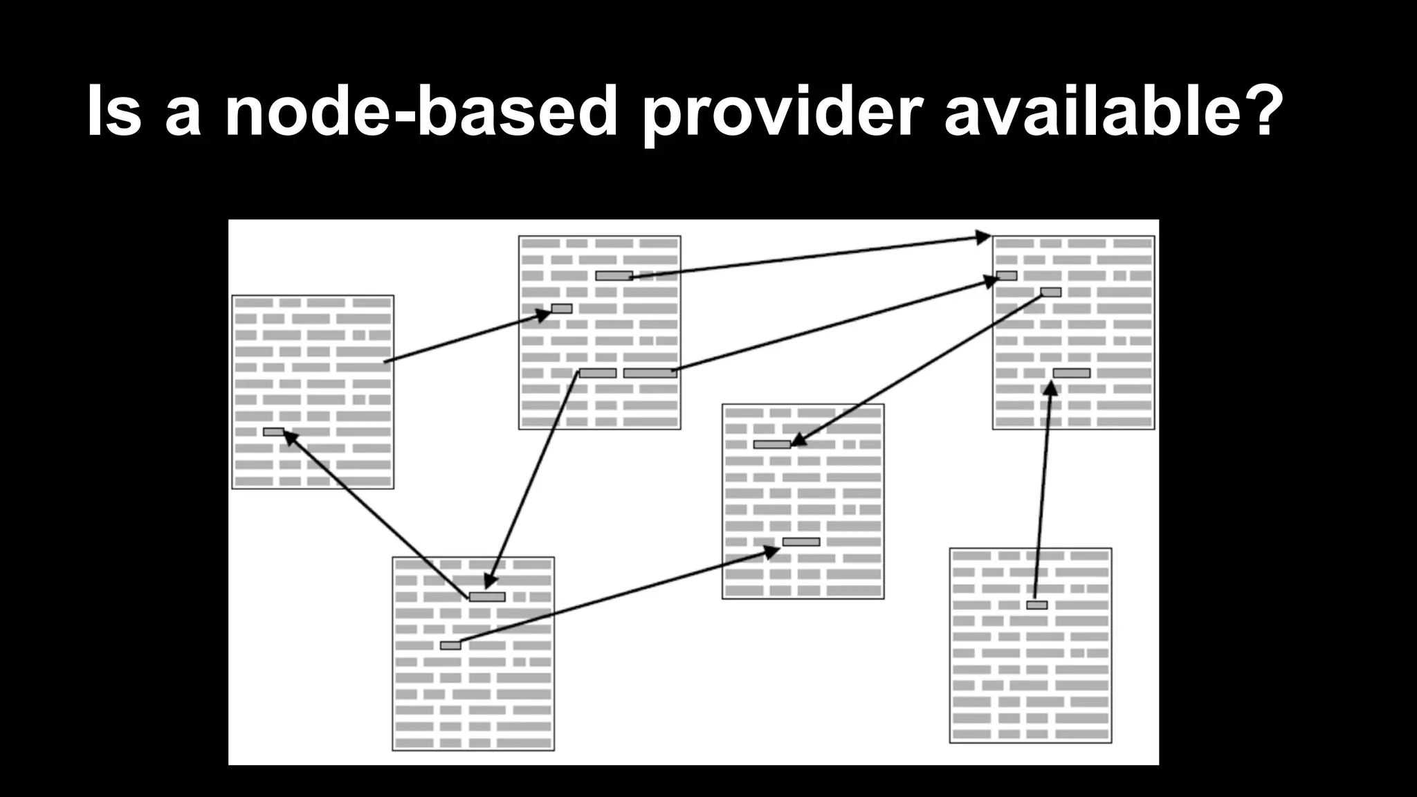 Is a node-based provider available?