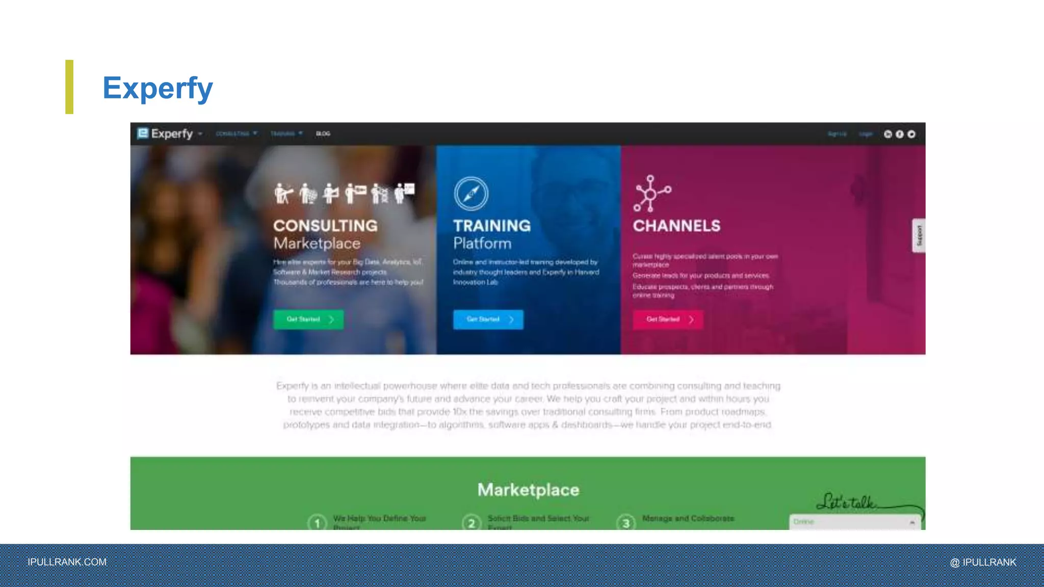 IPULLRANK.COM @ IPULLRANK
Experfy
 