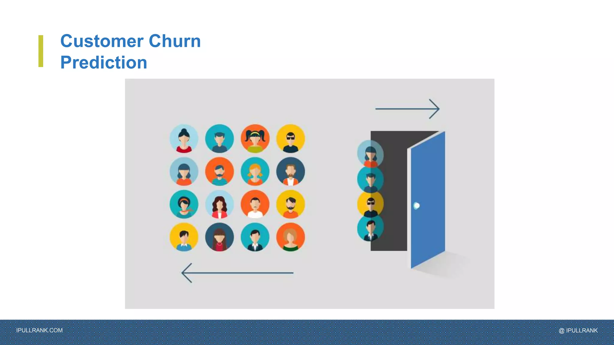 IPULLRANK.COM @ IPULLRANK
Customer Churn
Prediction
 