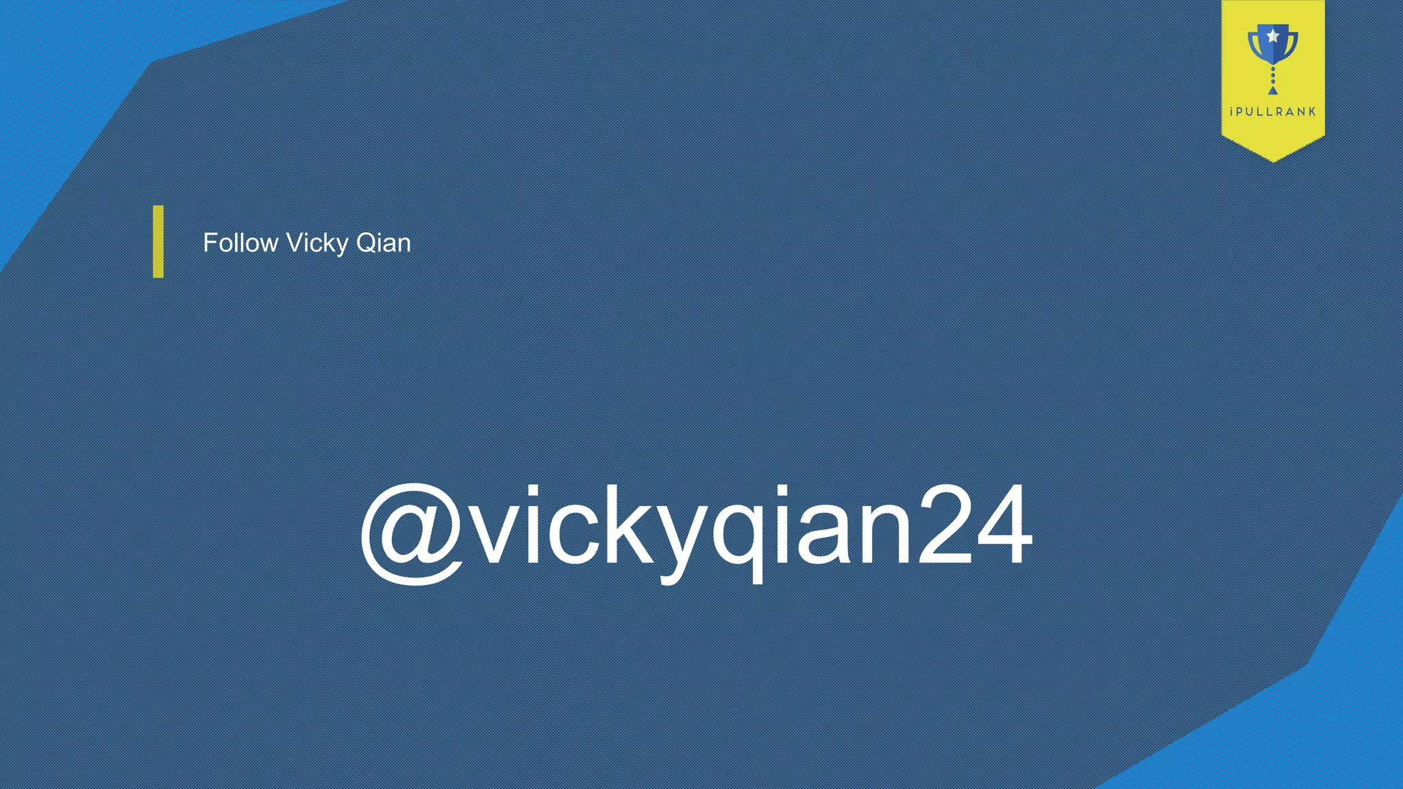 Follow Vicky Qian
@vickyqian24
 