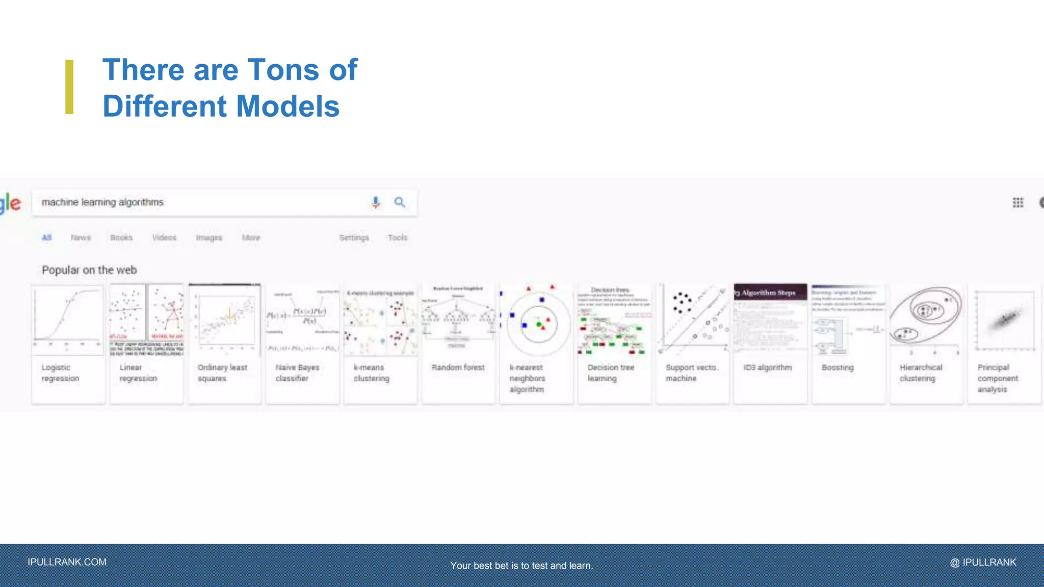 IPULLRANK.COM @ IPULLRANK
There are Tons of
Different Models
Your best bet is to test and learn.
 