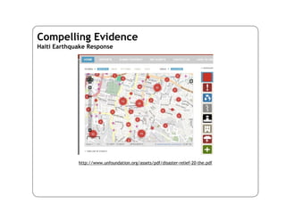 Compelling Evidence
Map Kibera




                http://mapkibera.org/
 
