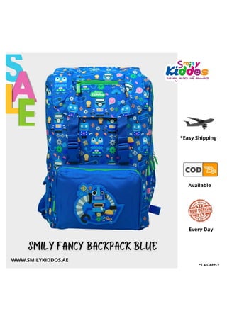 Smily Fancy Backpack Blue