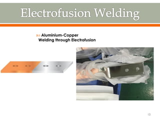  Aluminium-Copper
Welding through Electrofusion
13
 