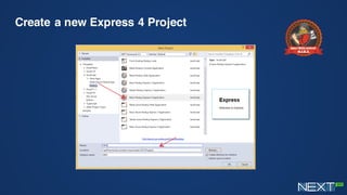 Create a new Express 4 Project
 