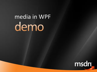 media in WPF 