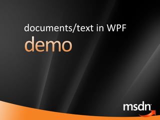 documents/text in WPF 