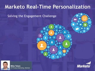 Marketo Real-Time Personalization 
Solving the Engagement Challenge 
Mike Telem 
VP Product Marketing, Marketo 
 