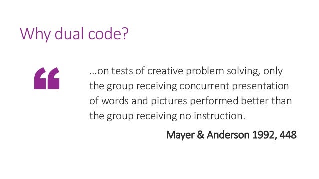 Dual Coding