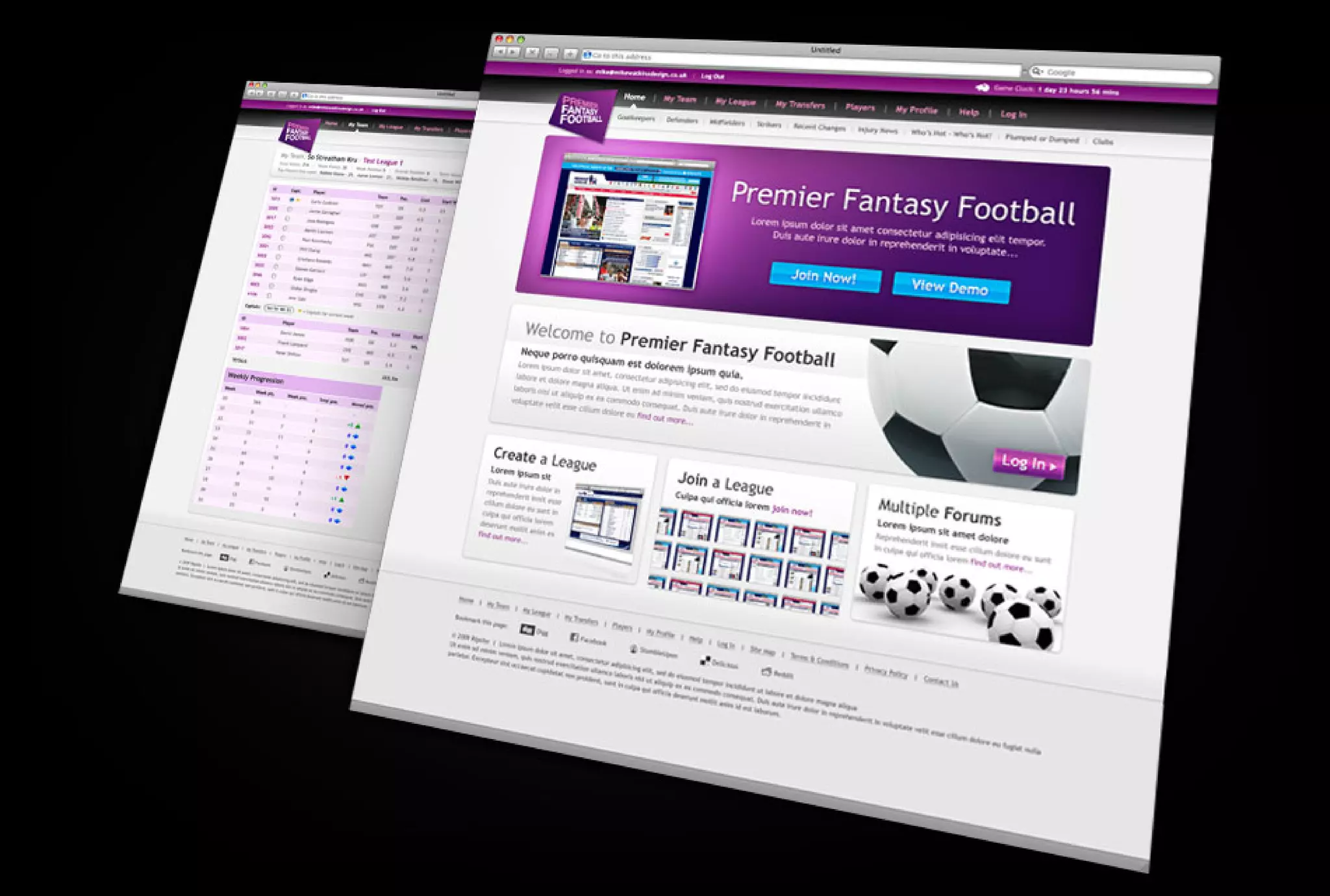 Mike Watkins Design - Portfolio Sample