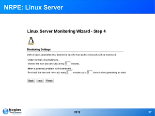 NRPE: Linux Server




                     2012   37
 
