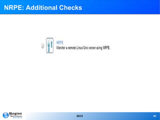 NRPE: Additional Checks




                     2012   41
 