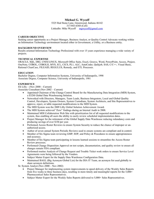 Mike wycoff pdf