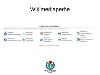 Wikimediaperhe
 