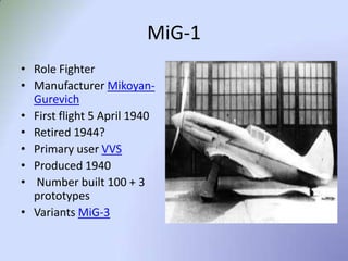 Mikoyan fighter plane | PPTX