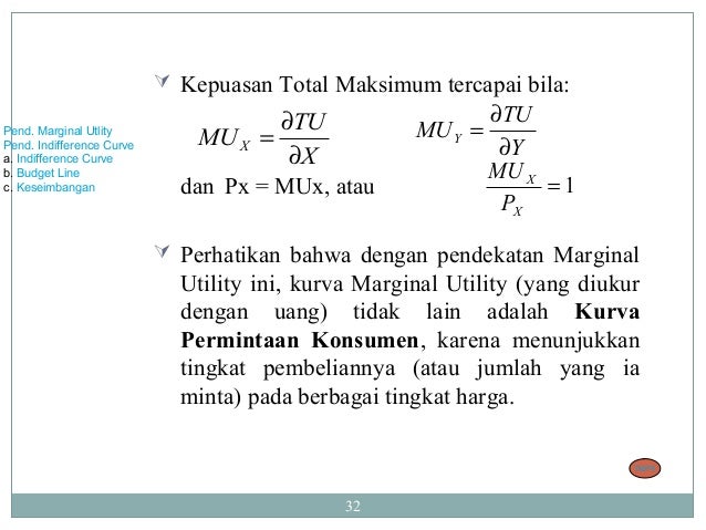 Contoh Soal Marginal Utility Dan Total Utility Contoh