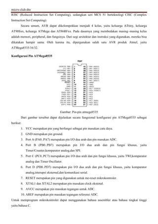 Mikrokontroler io tombol dan led