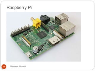 Bilgisayar Mimarisi74
Raspberry Pi
 