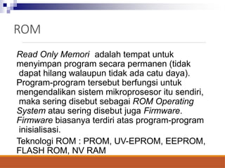Rom Operating System mikroprosesor minggu 1 pertemuan praktik | PPTX