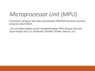 mikroprosesor minggu 1 pertemuan praktik | PPTX