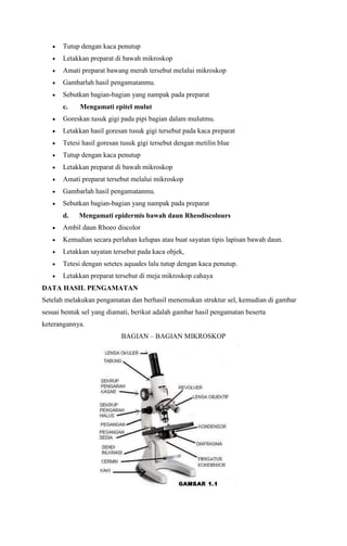 Mikroskop dan sel | DOCX