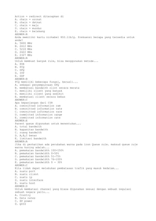 soal latihan mikrotik | TXT
