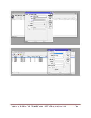 Prepared by Mr. LENG Tola, Tel: (+855) 09688 14005, tolaleng.sna@gmail.com Page 22
 