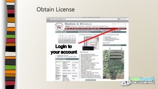 Obtain License
Login to
your account
 