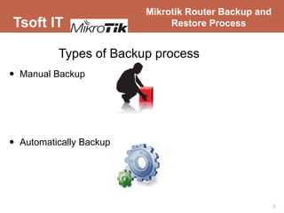 Mikrotik router backup and restore process | PPTX